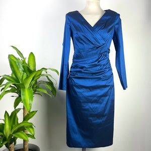 Talbot Runhof Cobalt Blue Dress